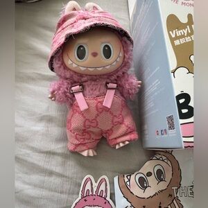 Authentic Pop Mart  labubu with luxury outfit